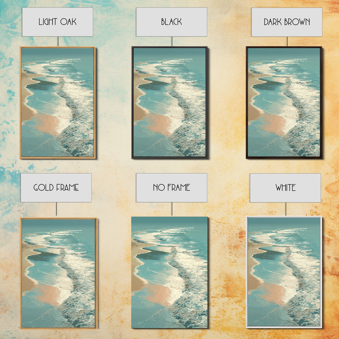 Aerial Turquoise Shoreline Canvas Print, Beach Art, Printable Art, Coastal Decor, Fine Art, Shore, Beach Wall Art, Coastal Art, BEA-2x3-81