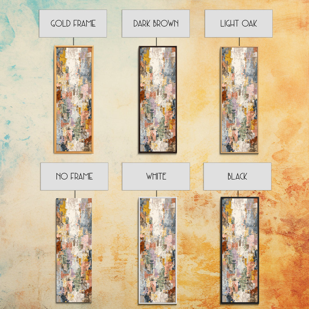 Tribal Neutral Pattern Canvas Print, Boho Art, Modern Decor, Living Room Decor, Fine Art, Bohemian, Wall Decor, Prints, BOH-1x3-2
