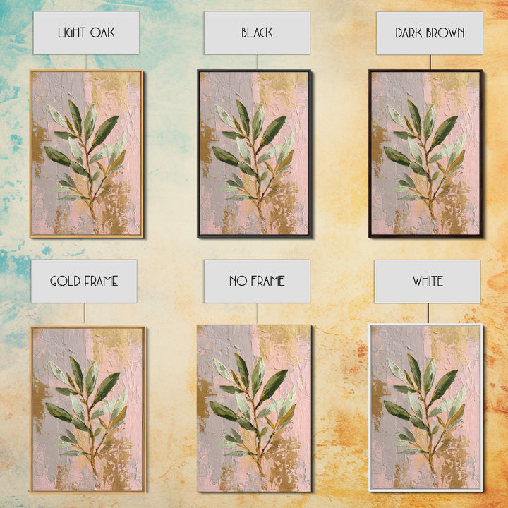 Single Olive Branch Canvas Print, Botanical Art, Minimalist Decor, Living Room Decor, Oil Painting, Botanic, Home Gift, BOT-2x3-15