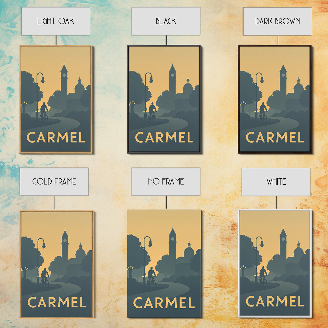 Carmel Travel Poster, Framed Canvas Print, Mid Century Travel Art, Carmel City Art, Travel Poster Art, Vintage Travel Print, Art Print