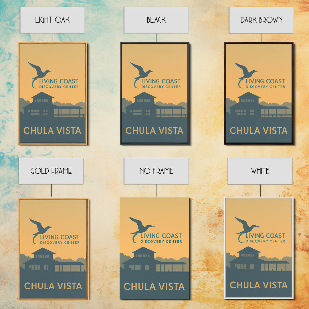 Chula Vista Travel Poster, Framed Canvas Print, Minimalist Retro Wall Art, Chula Vista Art Print, Living Room Wall Art, Gift For Travelers