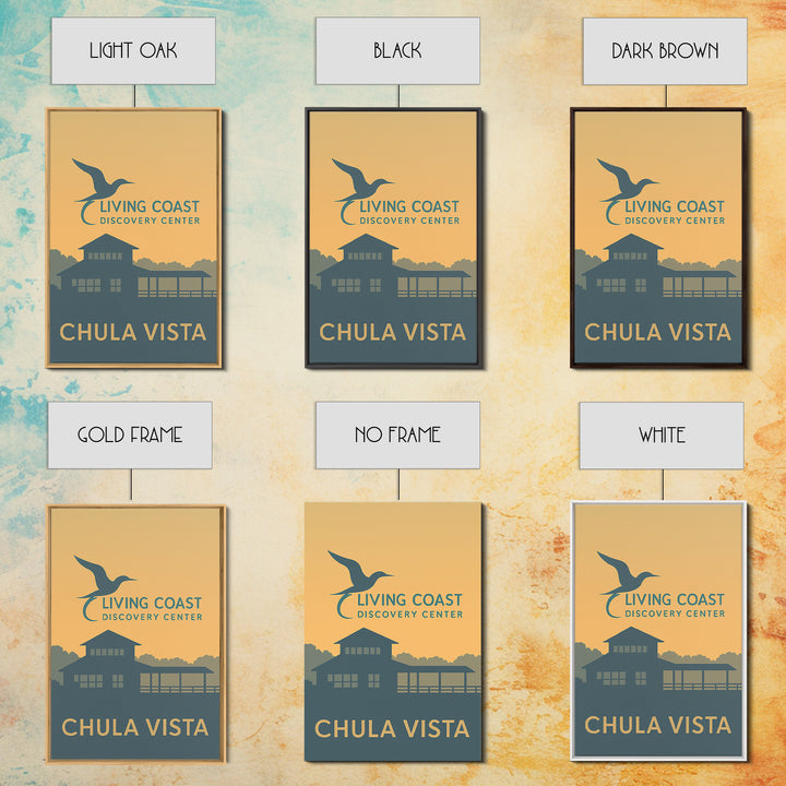 Chula Vista Travel Poster, Framed Canvas Print, Minimalist Retro Wall Art, Chula Vista Art Print, Living Room Wall Art, Gift For Travelers