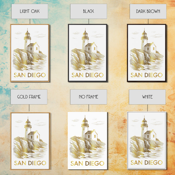 San Diego California Travel Poster, Canvas Print, Minimalist Poster Art, San Diego Travel Art, Travel Art Print, Art Print, Office Decor