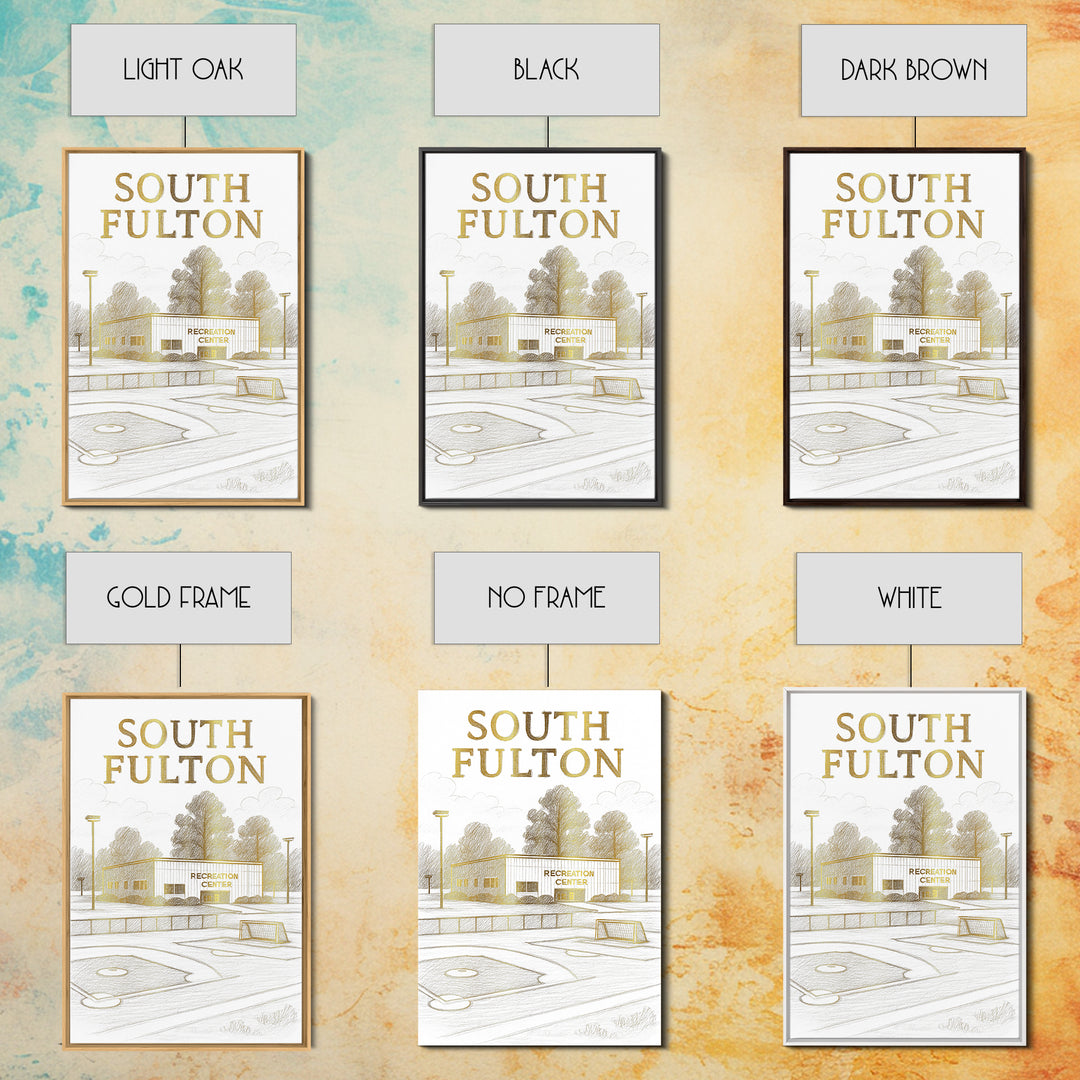 South Fulton Georgia Travel Poster, Canvas Print, Minimalist Poster Art, South Fulton Travel Art, Travel Art Print, City Travel Prints