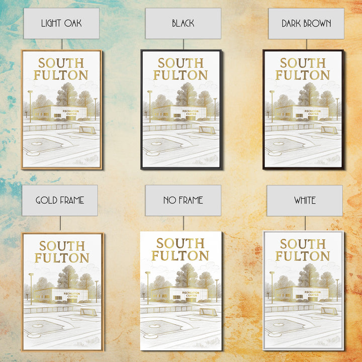 South Fulton Georgia Travel Poster, Canvas Print, Minimalist Poster Art, South Fulton Travel Art, Travel Art Print, City Travel Prints