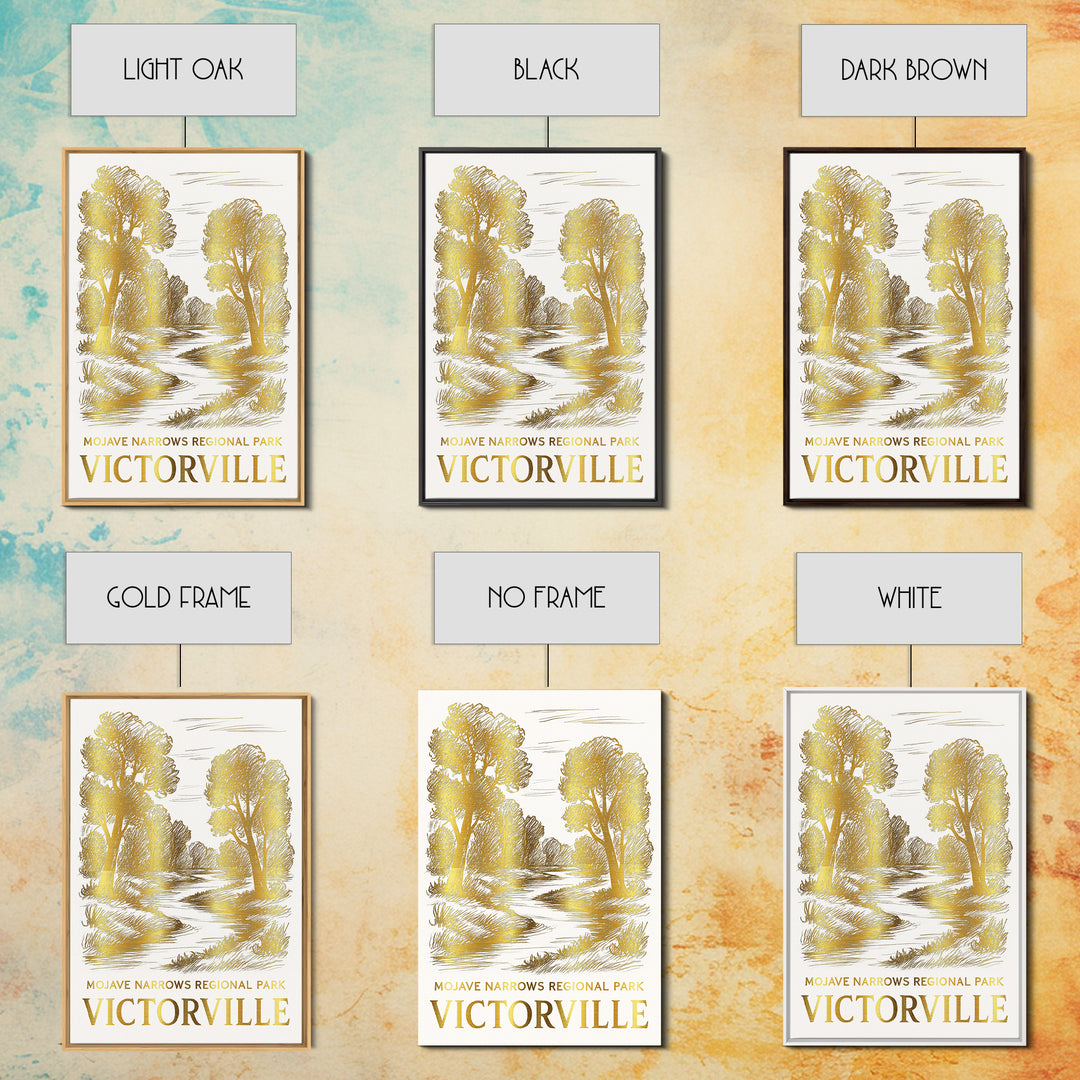 Victorville Travel Poster, Canvas Print, White And Gold Sketch Art, Victorville City Art, City Art Print, Vintage Travel Art, Design 2