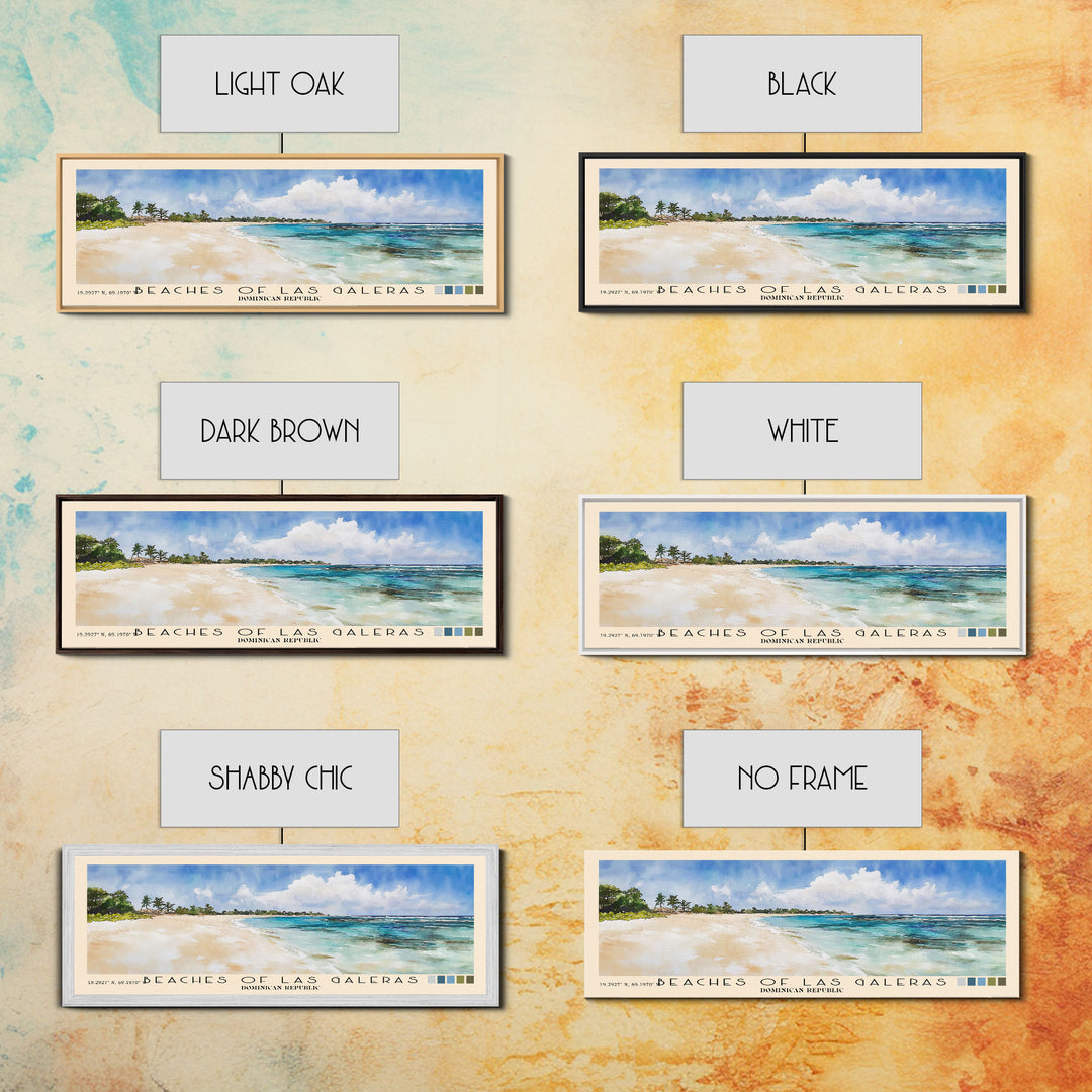 Beaches of Las Galeras, Dominican Republic Watercolor Print, Vacation Gift, Dominican Republic Wall Art, Beach Painting, Beach Decor, Beach Or Lakehouse Art