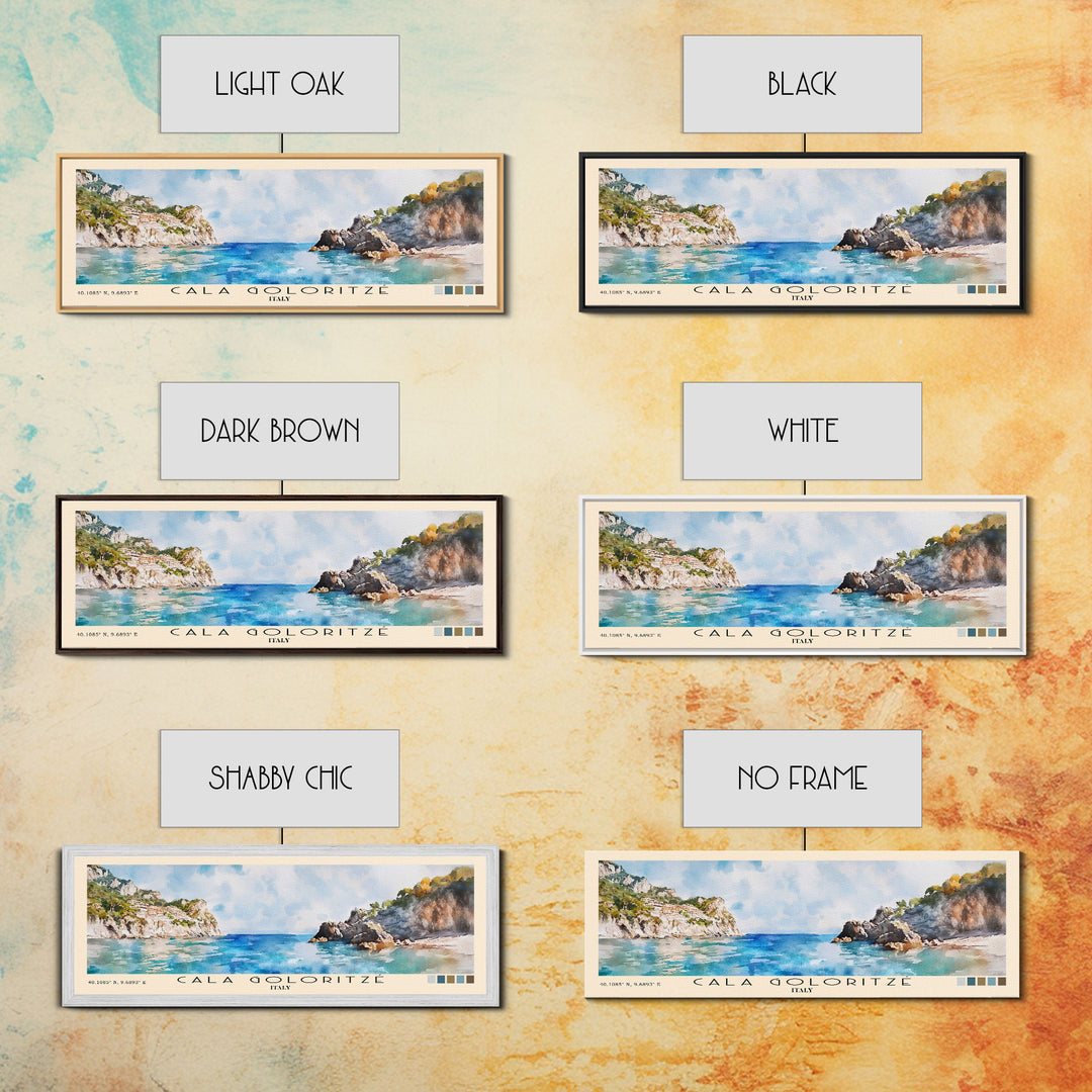 Cala Goloritzé, Italy Watercolor Beach Print, Vacation Gift, Italy Wall Art, Beach Painting, Beach Decor, Beach Painting