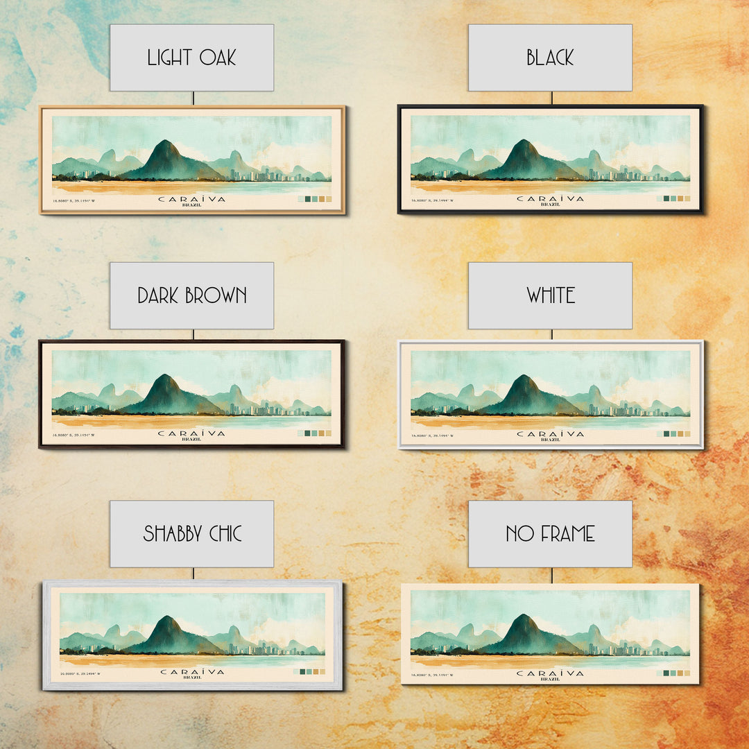 Caraíva, Brazil Watercolor Print, Vacation Gift, Brazil Wall Art, Vacation Wall Art, Vacatation Memories, Beach Decor, Beach Or Lakehouse Art