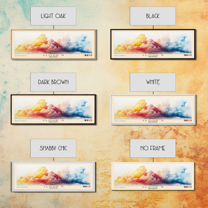 Cloud 9, Philippines Watercolor Print, Vacation Gift, Philippines Wall Art, Beach Painting, Beach Decor, Beach Or Lakehouse Art