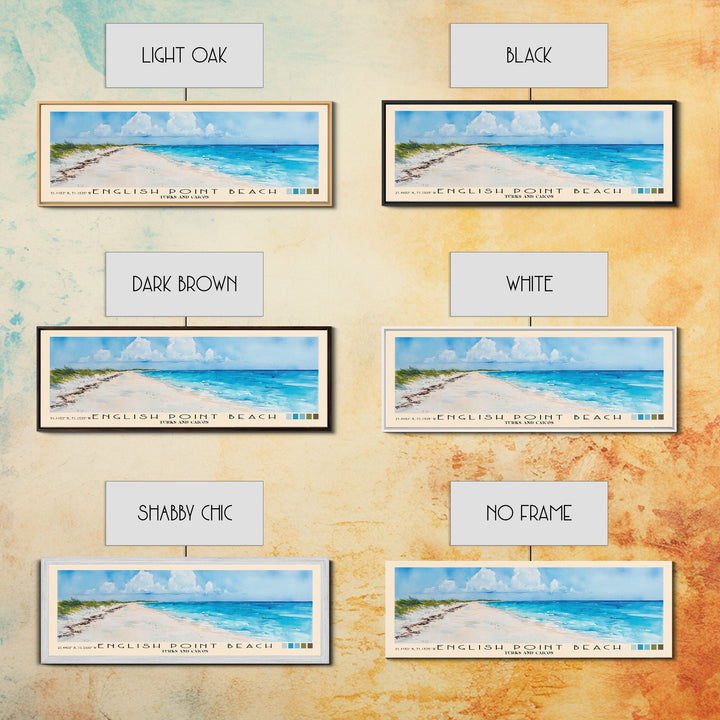 English Point Beach, Turks and Caicos Watercolor Print, Vacation Gift, Turks and Caicos Wall Art, Vacation Wall Art, Vacatation Memories, Beach Decor, Beach Or Lakehouse Art