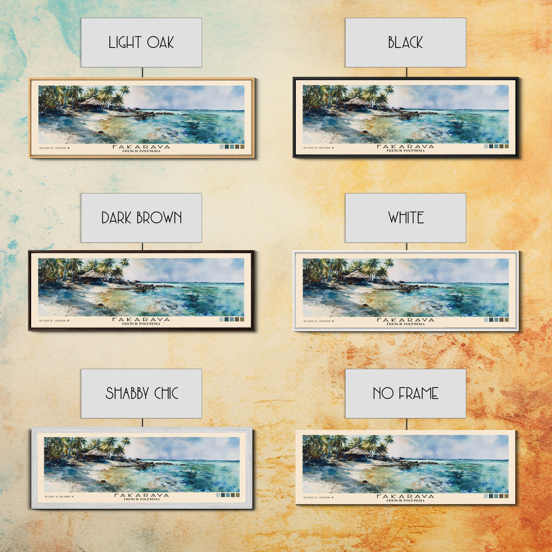 Fakarava, French Polynesia Watercolor Print, Vacation Gift, French Polynesia Wall Art, Vacation Wall Art, Vacatation Memories, Beach Decor, Beach Or Lakehouse Art