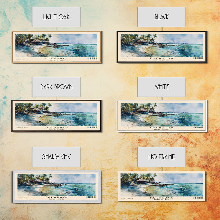 Fakarava, French Polynesia Watercolor Print, Vacation Gift, French Polynesia Wall Art, Vacation Wall Art, Vacatation Memories, Beach Decor, Beach Or Lakehouse Art