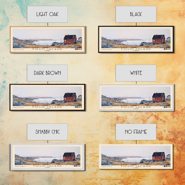 Fogo Island, Canada Watercolor Print, Vacation Gift, Canada Wall Art, Vacation Wall Art, Vacatation Memories, Beach Decor, Beach Or Lakehouse Art