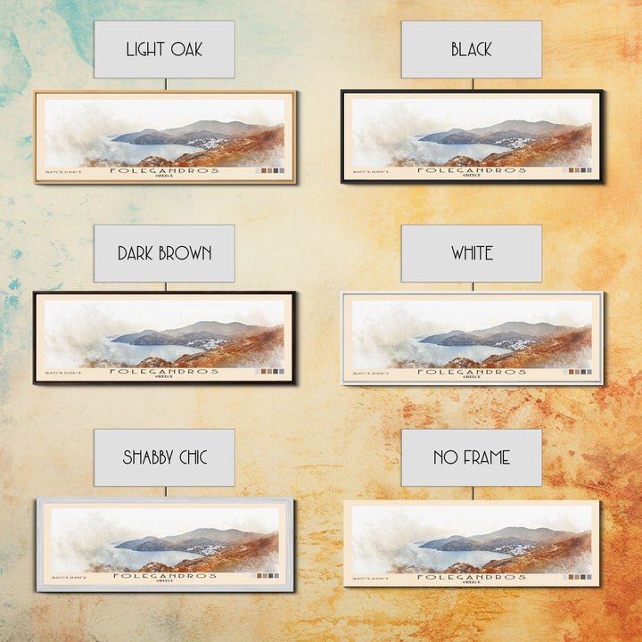 Folegandros, Greece Watercolor Print, Vacation Gift, Greece Wall Art, Beach Painting, Beach Decor, Beach Or Lakehouse Art