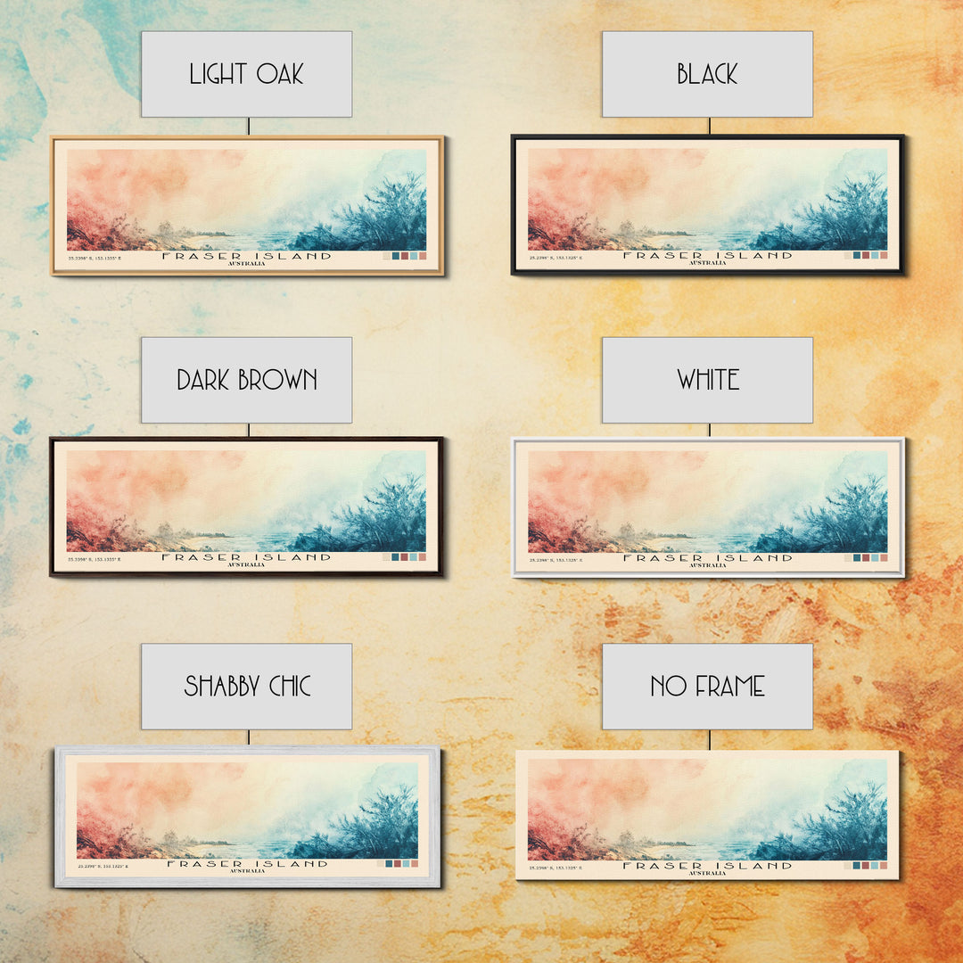 Fraser Island, Australia Watercolor Print, Vacation Gift, Australia Wall Art, Beach Painting, Beach Decor, Beach Or Lakehouse Art