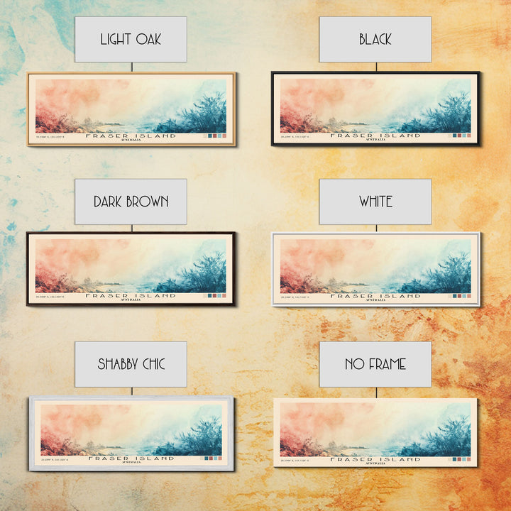 Fraser Island, Australia Watercolor Print, Vacation Gift, Australia Wall Art, Beach Painting, Beach Decor, Beach Or Lakehouse Art