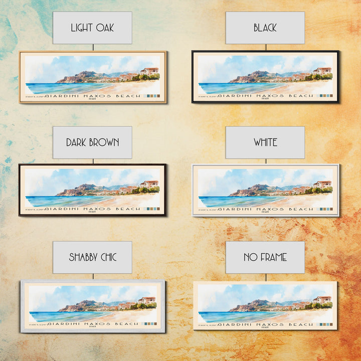 Giardini naxos beach, Italy Watercolor Beach Print, Vacation Gift, Italy Wall Art, Beach Painting, Beach Decor, Beach Painting