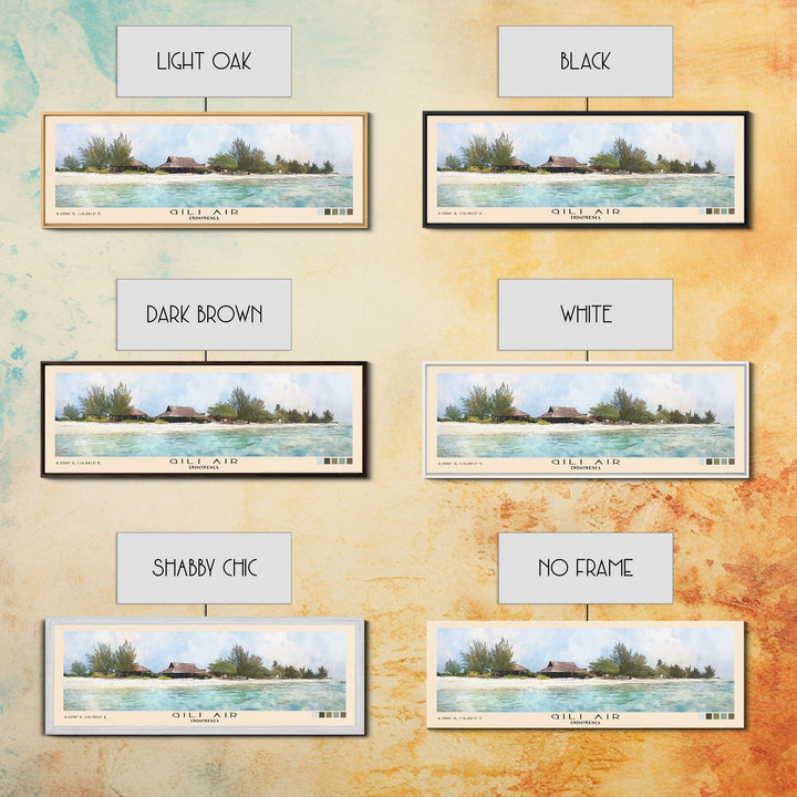 Gili Air, Indonesia Watercolor Print, Vacation Gift, Indonesia Wall Art, Vacation Wall Art, Vacatation Memories, Beach Decor, Beach Or Lakehouse Art