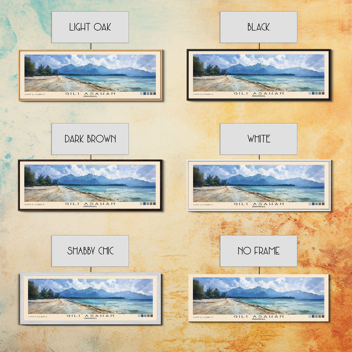 Gili Asahan, Indonesia Watercolor Print, Vacation Gift, Indonesia Wall Art, Beach Painting, Beach Decor, Beach Or Lakehouse Art