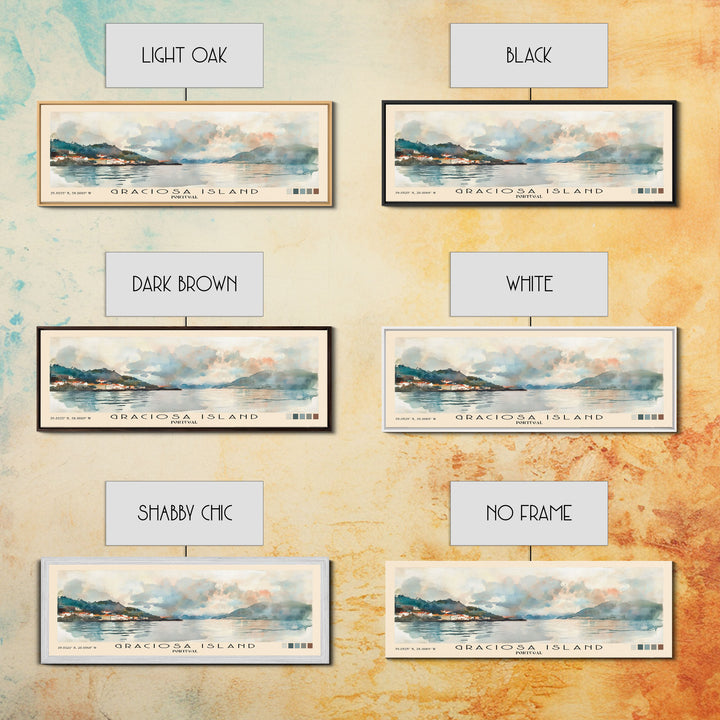 Graciosa Island, Portugal Watercolor Print, Vacation Gift, Portugal Wall Art, Beach Painting, Beach Decor, Beach Or Lakehouse Art