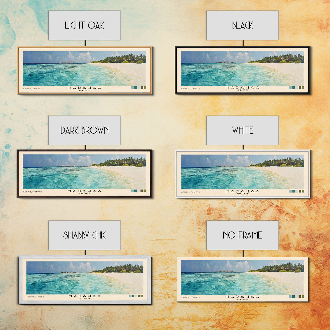 Hadahaa, Maldives Watercolor Print, Vacation Gift, Maldives Wall Art, Vacation Wall Art, Vacatation Memories, Beach Decor, Beach Or Lakehouse Art