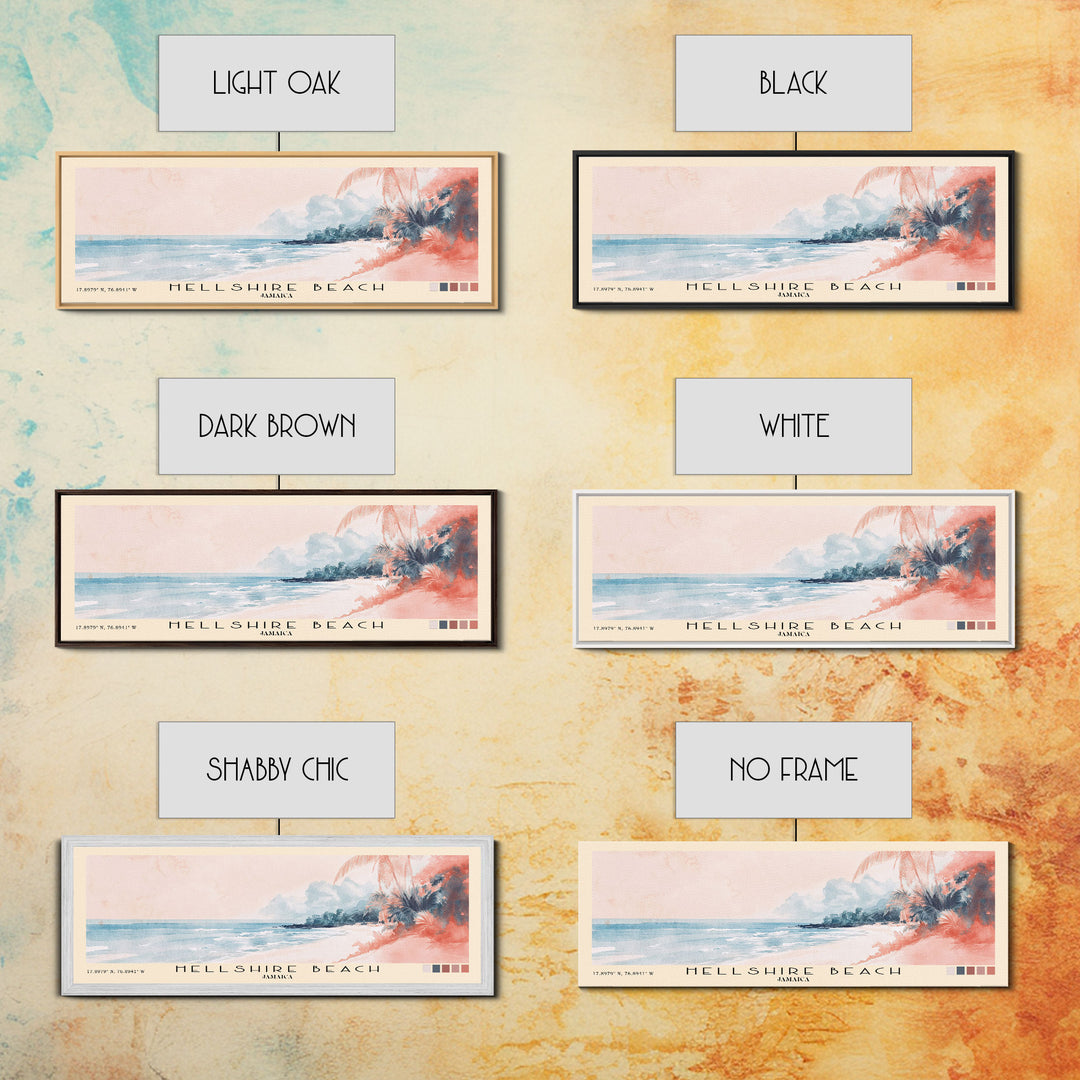 Hellshire Beach, Jamaica Watercolor Print, Vacation Gift, Jamaica Wall Art, Vacation Wall Art, Vacatation Memories, Beach Decor, Beach Or Lakehouse Art