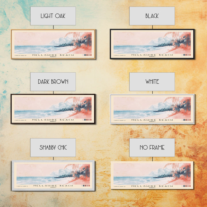 Hellshire Beach, Jamaica Watercolor Print, Vacation Gift, Jamaica Wall Art, Vacation Wall Art, Vacatation Memories, Beach Decor, Beach Or Lakehouse Art