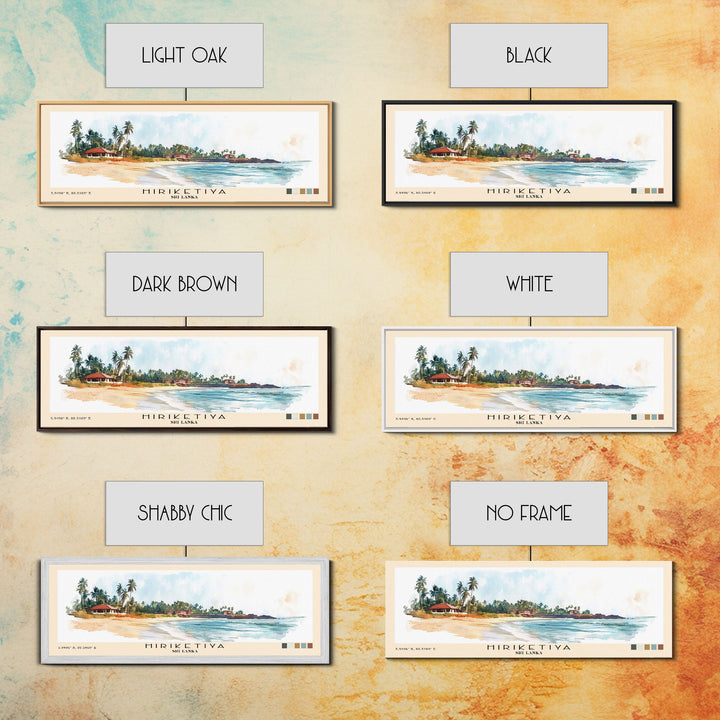 Hiriketiya, Sri Lanka Watercolor Print, Vacation Gift, Sri Lanka Wall Art, Beach Painting, Beach Decor, Beach Or Lakehouse Art