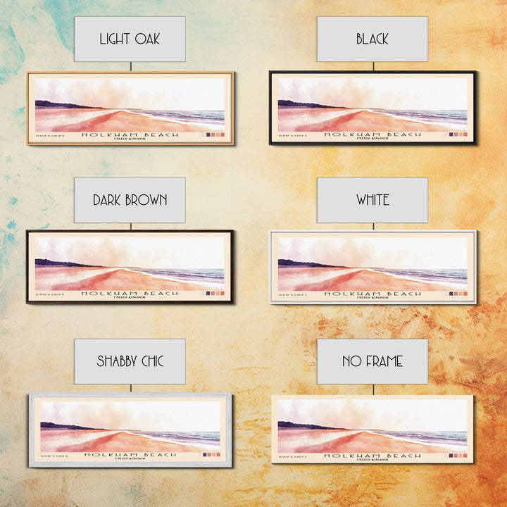 Holkham Beach, United Kingdom Watercolor Beach Print, Vacation Gift, United Kingdom Wall Art, Beach Painting, Beach Decor, Beach Painting