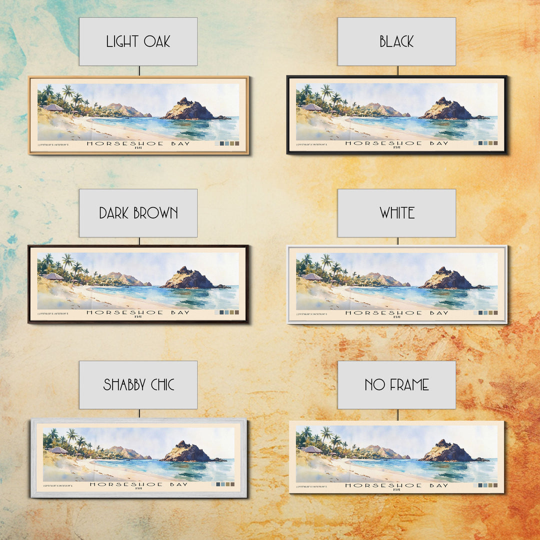 Horseshoe Bay, Fiji Watercolor Print, Vacation Gift, Fiji Wall Art, Vacation Wall Art, Vacatation Memories, Beach Decor, Beach Or Lakehouse Art