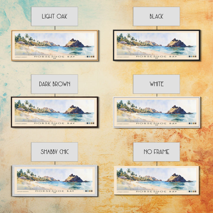 Horseshoe Bay, Fiji Watercolor Print, Vacation Gift, Fiji Wall Art, Vacation Wall Art, Vacatation Memories, Beach Decor, Beach Or Lakehouse Art