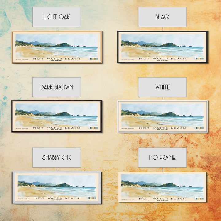 Hot Water Beach, New Zealand Watercolor Print, Vacation Gift, New Zealand Wall Art, Beach Painting, Beach Decor, Beach Or Lakehouse Art