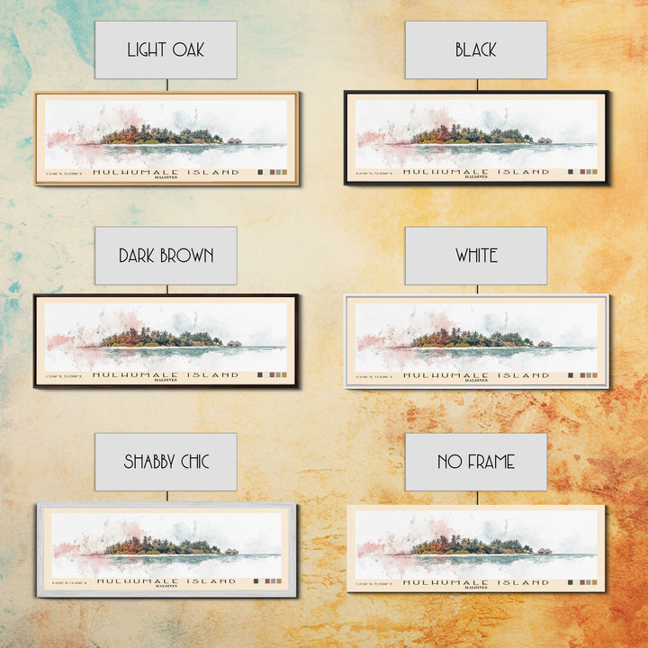 Hulhumale Island, Maldives Watercolor Print, Vacation Gift, Maldives Wall Art, Vacation Wall Art, Vacatation Memories, Beach Decor, Beach Or Lakehouse Art