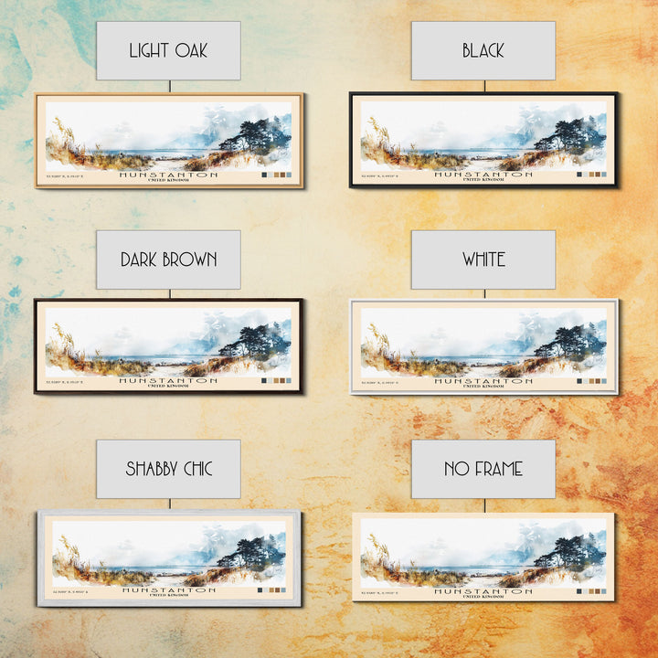 Hunstanton, United Kingdom Watercolor Print, Vacation Gift, United Kingdom Wall Art, Beach Painting, Beach Decor, Beach Or Lakehouse Art