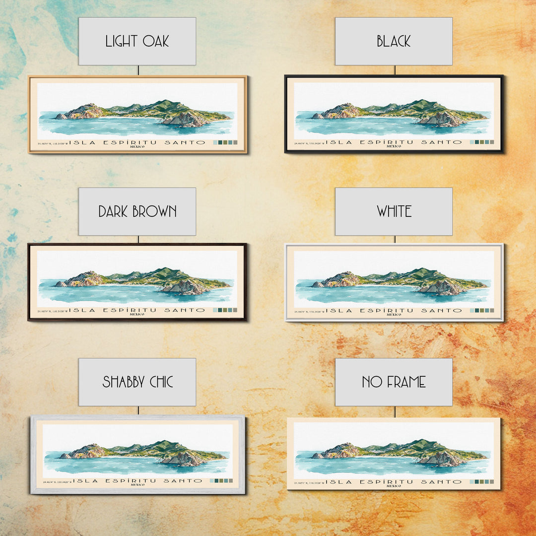 Isla Espíritu Santo, Mexico Watercolor Print, Vacation Gift, Mexico Wall Art, Vacation Wall Art, Vacatation Memories, Beach Decor, Beach Or Lakehouse Art