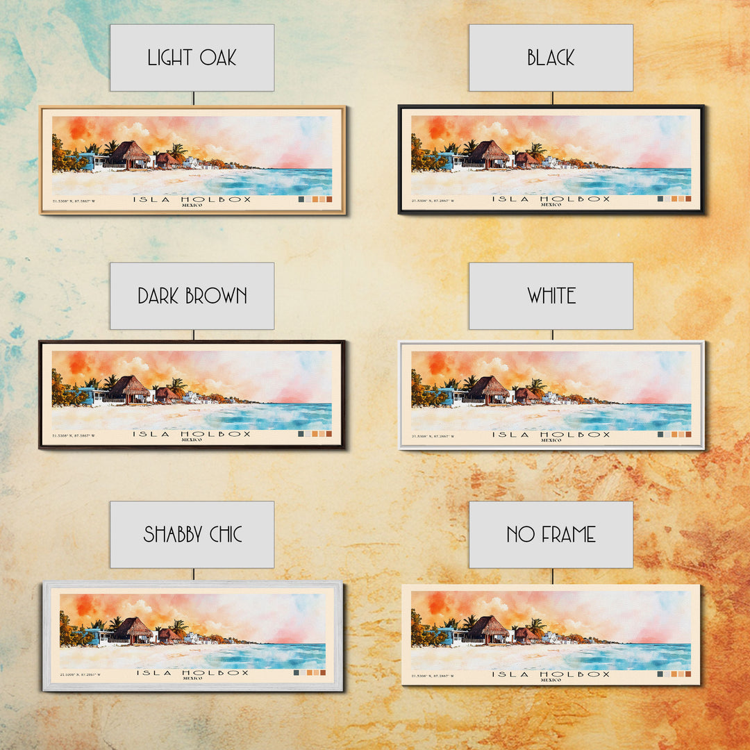 Isla Holbox, Mexico Watercolor Print, Vacation Gift, Mexico Wall Art, Beach Painting, Beach Decor, Beach Or Lakehouse Art