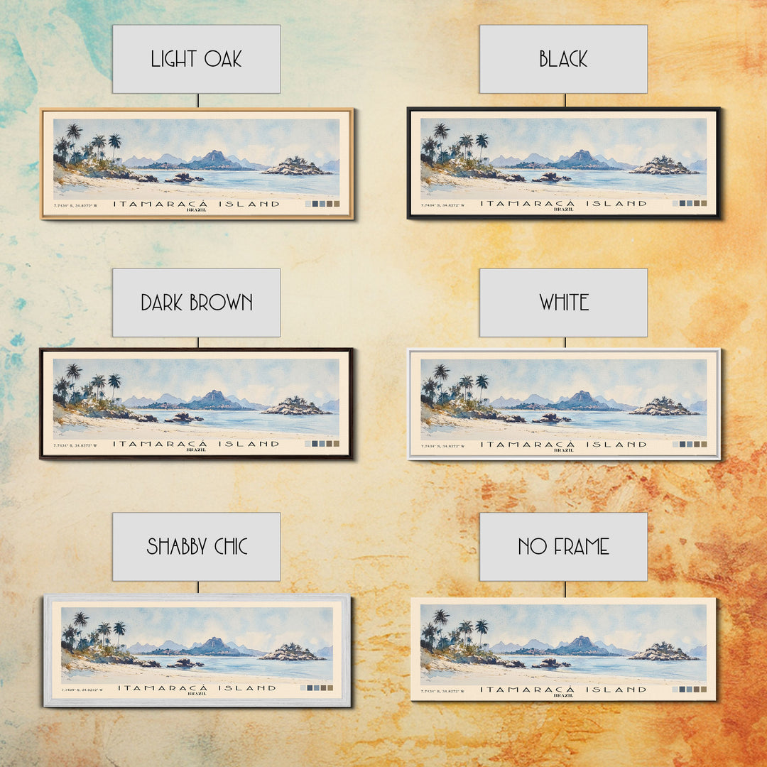 Itamaracá Island, Brazil Watercolor Print, Vacation Gift, Brazil Wall Art, Beach Painting, Beach Decor, Beach Or Lakehouse Art