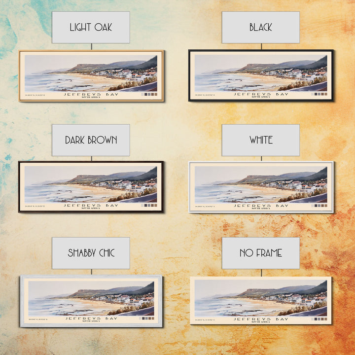 Jeffreys Bay, South Africa Watercolor Print, Vacation Gift, South Africa Wall Art, Beach Painting, Beach Decor, Large Wall Art, Wood Frame Art