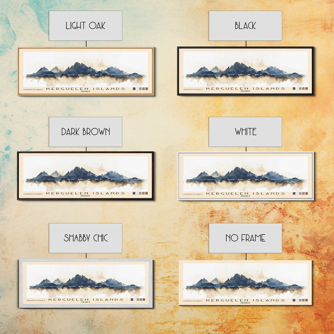 Kerguelen Islands, France Watercolor Print, Vacation Gift, France Wall Art, Beach Painting, Beach Decor, Beach Or Lakehouse Art