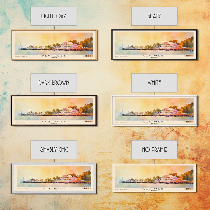 Key West, Florida Watercolor Beach Print, Vacation Gift, Florida Wall Art, Beach Painting, Beach Decor, Beach Painting