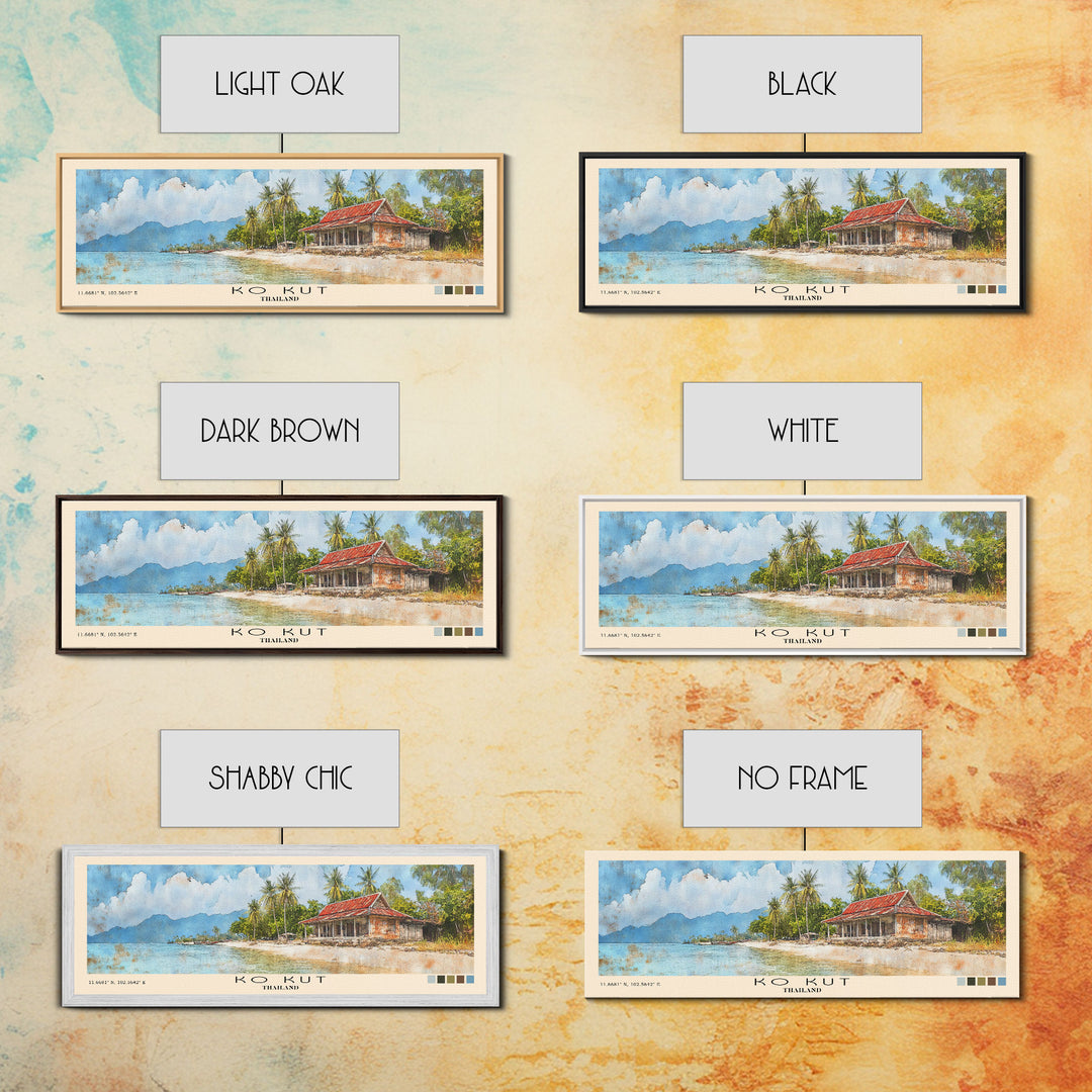 Ko Kut, Thailand Watercolor Print, Vacation Gift, Thailand Wall Art, Beach Painting, Beach Decor, Beach Or Lakehouse Art