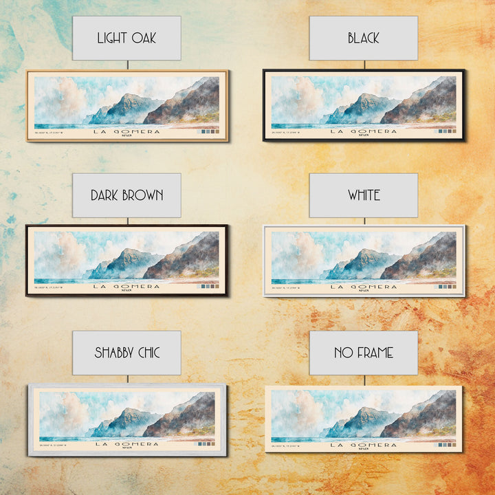 La Gomera, Spain Watercolor Print, Vacation Gift, Spain Wall Art, Vacation Wall Art, Vacatation Memories, Beach Decor, Beach Or Lakehouse Art