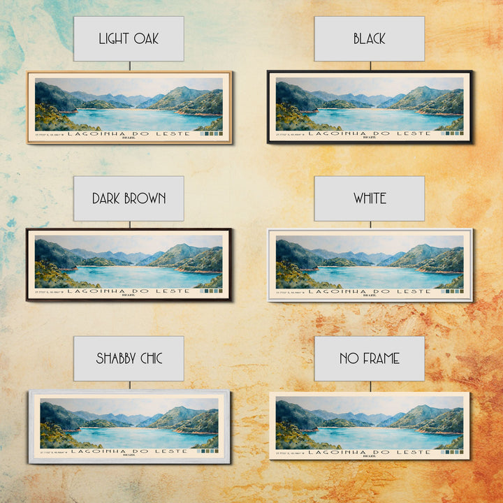 Lagoinha do Leste, Brazil Watercolor Beach Print, Vacation Gift, Brazil Wall Art, Beach Painting, Beach Decor, Beach Painting