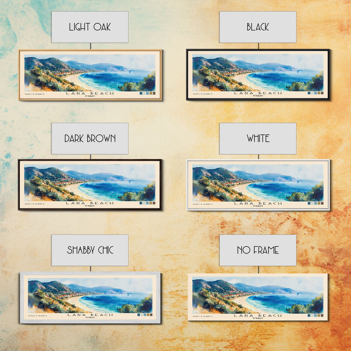 Lara Beach, Turkey Watercolor Print, Vacation Gift, Turkey Wall Art, Beach Painting, Beach Decor, Beach Or Lakehouse Art