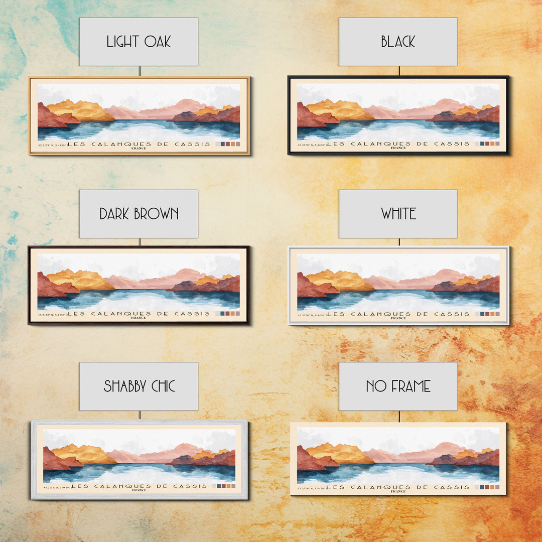 Les Calanques de Cassis, France Watercolor Print, Vacation Gift, France Wall Art, Vacation Wall Art, Vacatation Memories, Beach Decor, Beach Or Lakehouse Art