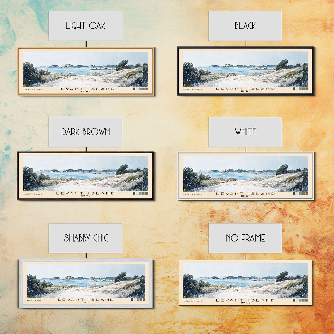 Levant Island, France Watercolor Beach Print, Vacation Gift, France Wall Art, Beach Painting, Beach Decor, Beach Painting