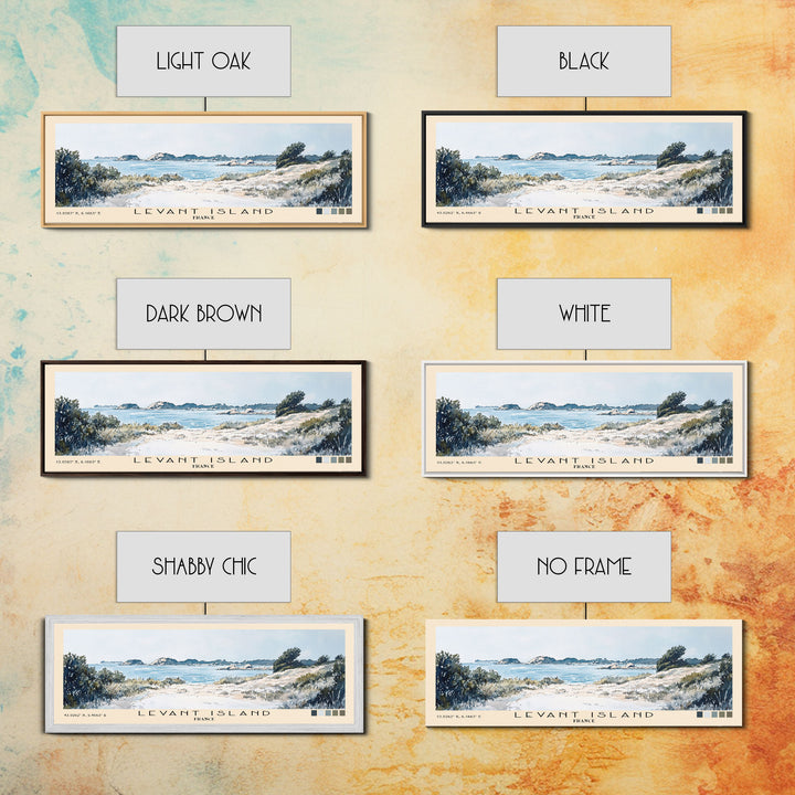 Levant Island, France Watercolor Beach Print, Vacation Gift, France Wall Art, Beach Painting, Beach Decor, Beach Painting