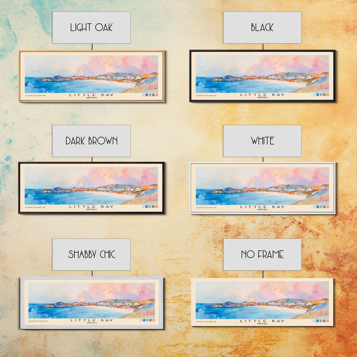 Little Bay, Anguila Watercolor Print, Vacation Gift, Anguila Wall Art, Vacation Wall Art, Vacatation Memories, Beach Decor, Beach Or Lakehouse Art