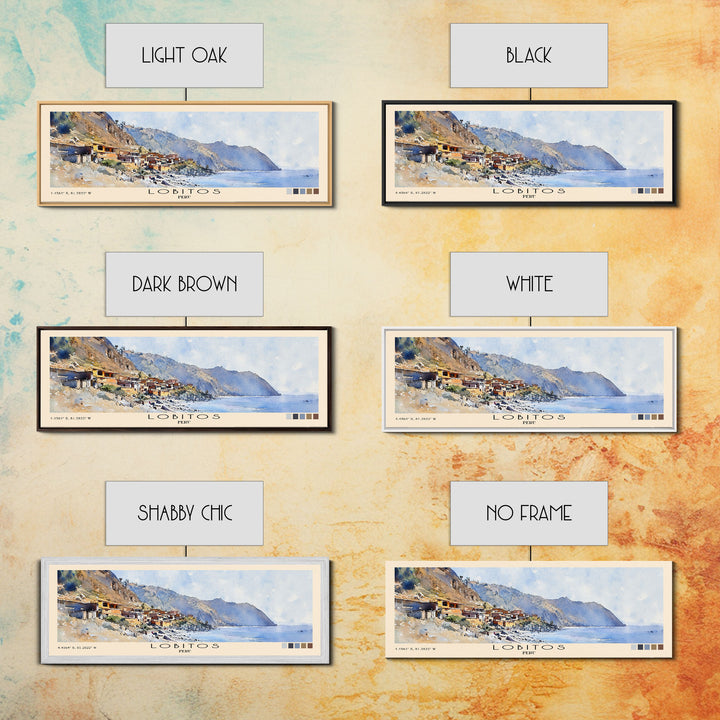 Lobitos, Peru Watercolor Print, Vacation Gift, Peru Wall Art, Vacation Wall Art, Vacatation Memories, Beach Decor, Beach Or Lakehouse Art